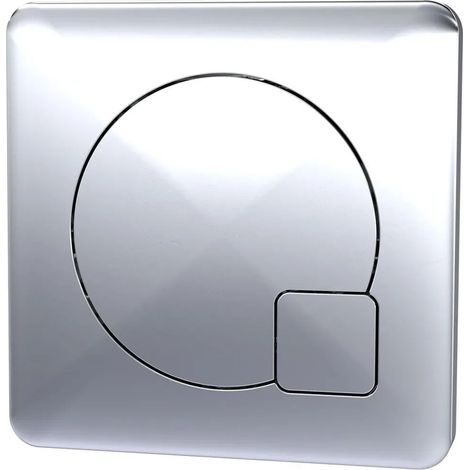 Hudson Reed Contemporary Chrome Dual Flush Plate WC Toilet Push Button (1/5)