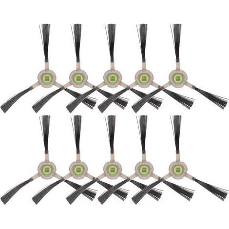 (10 pièces) Brosse latérale pour Lefant M1, M320, M310, M210B M213S M210S M210 M213 OKP K2 K3 K3A K4 K5, kit de brosse latérale pour aspirateur robot, accessoire de brosses latérales de remplacement (1/5)
