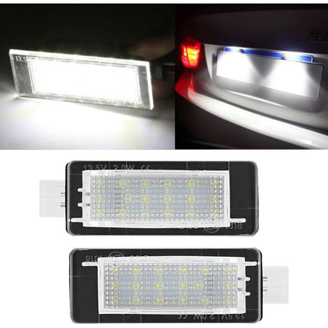 2x Kaltweiße LED-Kennzeichenbeleuchtung für Dacia Duster (2010–2015), wasserdichte Autolampen, direkter Ersatz, 2er-Pack (1/5)