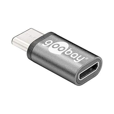 Adattatore da USB-C™ a USB 2.0 Micro tipo B, grigio, Spina USB-C™   Presa USB 2.0 micro (tipo B). (1/4)