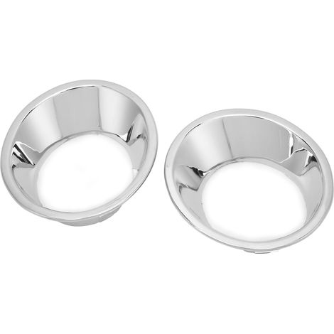 Deux anneaux décoratifs pour feux antibrouillard avant de voiture, en ABS argenté, compatibles avec les modèles BMW X5 2000-2003. (1/5)