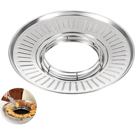 Bac récupérateur d'huile et filtre à résidus alimentaires en acier inoxydable - Passoire à graisse multifonctionnelle pour friteuses et barbecues (1/5)