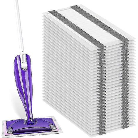 Recharges de lingettes jetables pour balai à franges Swiffer Wet Jet Spray - Paquet de 36, tous types de sols, fibres nettoyantes en profondeur (1/5)