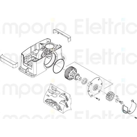 beninca pièce détachée arbre sortie pour bull424 ral7004 968601945 (1/3)