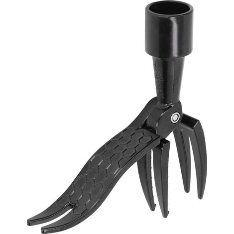 Extracteur de mauvaises herbes portable debout - Outil de désherbage à 4 griffes, adapté pour le jardin, la pelouse, la terrasse (1/5)