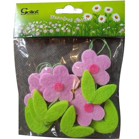 Juego de 6 colgantes con forma de flor