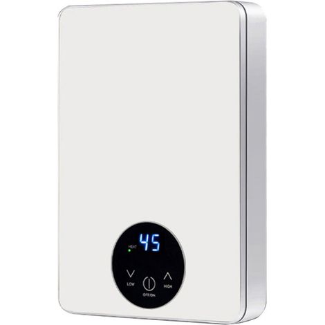 Chauffe-eau instantané 6000W 220V – Acier inoxydable – Plage de température 30-55°C – Commande tactile avec écran LED (1/4)