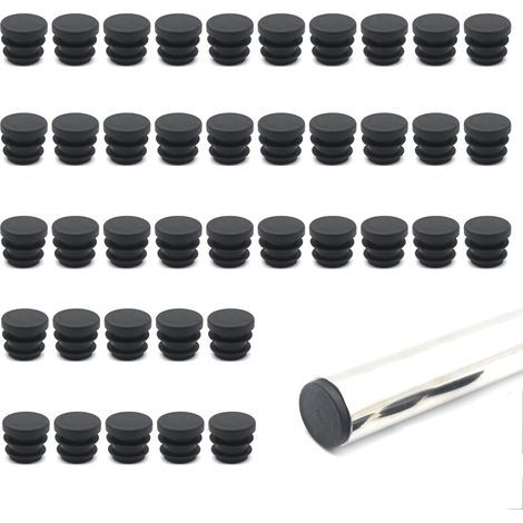 40 Stück 16 mm Kunststoff-Möbelbeinkappen, Kunststoffkappen für runde Rohre an Tisch- und Stuhlbeinen, Möbel (1/5)