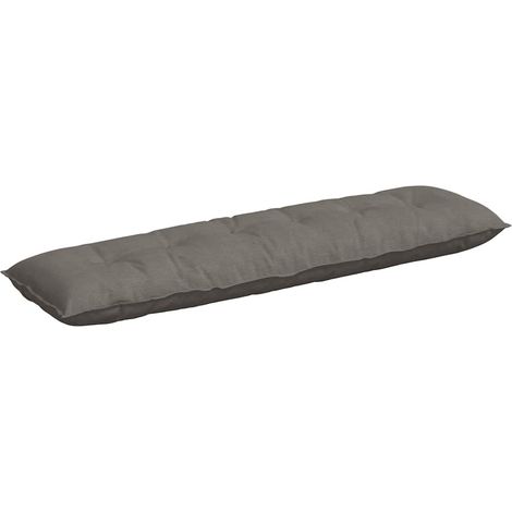 Back Pillow Light Grey 180 x 50 cm Corduroy Fabric vidaXL