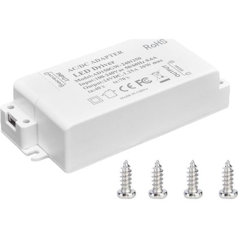 Transformateur de lumière LED 30W DC 24V 1.25A, alimentation à tension constante AC 100‑240V, accessoires d'éclairage pour bande LED (1/5)