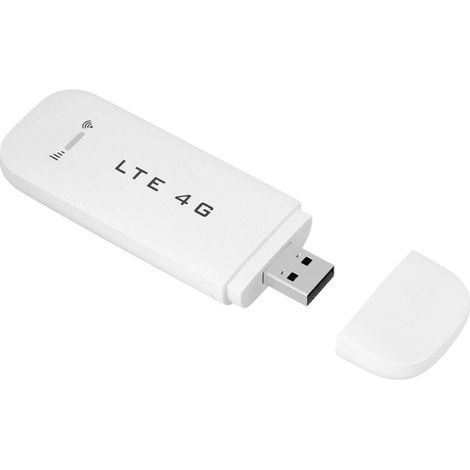 4G LTE USB-Dongle, Netzwerkadapter, WLAN-Router – USB 2.1, Standard-6-Pin-SIM-Kartensteckplatz, TF-Kartensteckplatz (SIM- und TF-Karten nicht im Lieferumfang enthalten) – mit WLAN-Funktion (1/5)