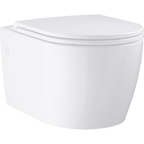 Grohe Start Round - Wand-WC mit SoftClose-Sitz, Rimless, alpinweiß 103848SH00 (1/3)