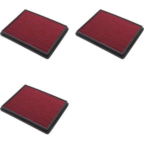 Tres filtros de aire de alto flujo para automóviles, modelo 2129, aptos para Chevrolet Silverado, Avalanche, Suburban, Sierra 1500, 2500, 3500 y Yukon (modelos 1999-2019). (1/3)