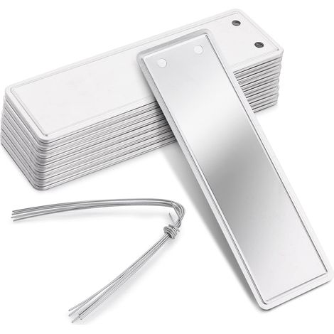 CSPARKV Pflanzenetiketten aus Aluminium, wasserdicht, langlebig, für Garten, Kinderzimmer, Gewächshaus, 30 Stück