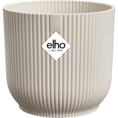 Elho Blumentopf Vibes Fold Kunststoff cremeweiß Ø 16 x 15 cm (1/3)