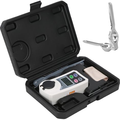 Digitales Brix-Refraktometer, tragbares digitales Handmessgerät für Zucker- und Salzgehaltsbestimmung von Früchten (1/5)