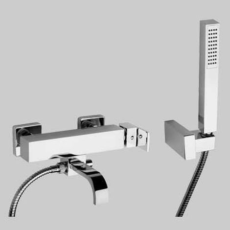 Miscelatore vasca esterno con kit doccia orientabile stile 2.0
