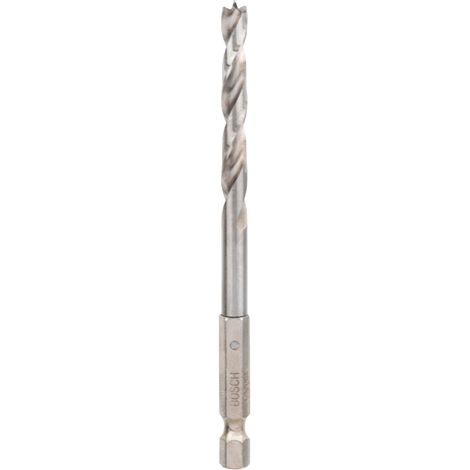 Bosch Holzspiralbohrer mit 1/4 Zoll-Sechskantschaft, 6 x 63 x 106 mm