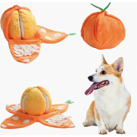 Peluche Cache-cache pour Chiens Tangerine - Jouet Interactif pour Petits Chiens (1/3)