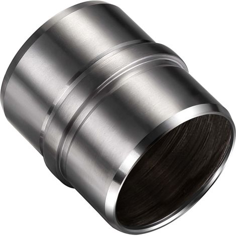 Connecteur de main courante, inox 304, manchon de raccordement droit - AICA raccord de main courante argent Modèle FL-BS (1/4)