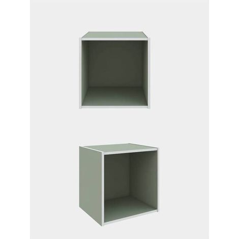 CUBO 35X29X35 CM VERDE