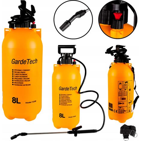 Spruzzatore a pressione da giardino 8L, spruzzatore Gardetech (1/5)
