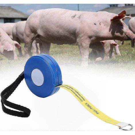 Mètre ruban pour bétail, outil de 2,5 m compatible avec les bovins et les porcs, matériel agricole durable permettant l'estimation du poids.