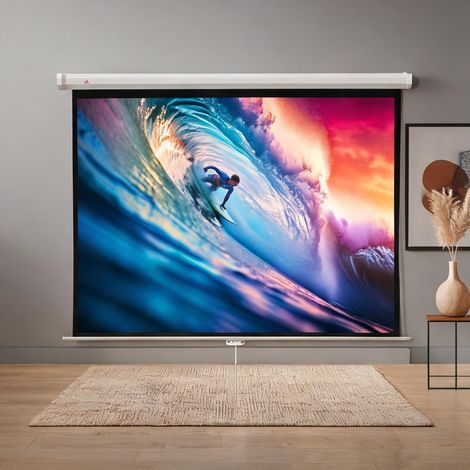 Écran de projection blanc 4:3 84 pouces pour vidéoprojecteur (1/5)
