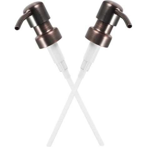 Steel Soap Dispenser Pump 2 Pieces Standard Size Replacement (1/5)