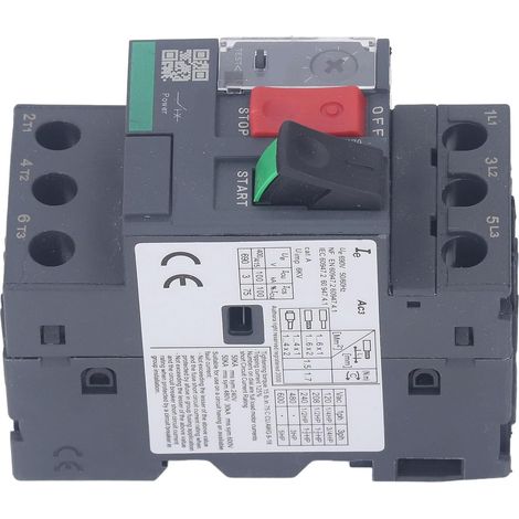 Disjoncteur de Circuit de Moteur 35 Mm Montant de Rail Interrupteur Magnétique Thermique pour AC 690V GV2-ME07 Surcharge .6-2,5a (GV2-ME08 2.5-4A) (1/5)