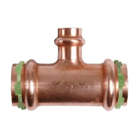 Raccord cuivre en T réduit à sertir Aalberts Integrated Piping Systems - Diamètre 16-12-16 mm