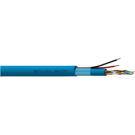 Cavo utp cat 5e 305 m doppino con alimentazione 2x0,75 mm² beta cavi bnutp5e07sc305 (1/2)