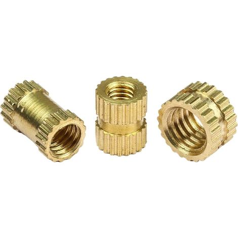 10-50 pièces M2 M2.5 M3 M4 M5 M6 Écrous à insert fileté moletés (1/5)