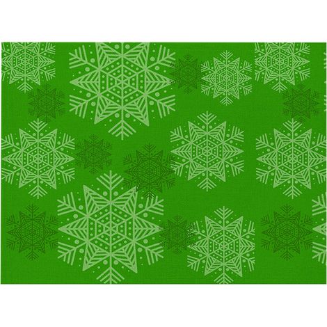 Placemat De Noel - Vinyle Tissé Non Glissant - 32 x 21 cm - Pour Table De Salle À Manger Intérieure Ou Extérieure - Lot De 4 (1/4)