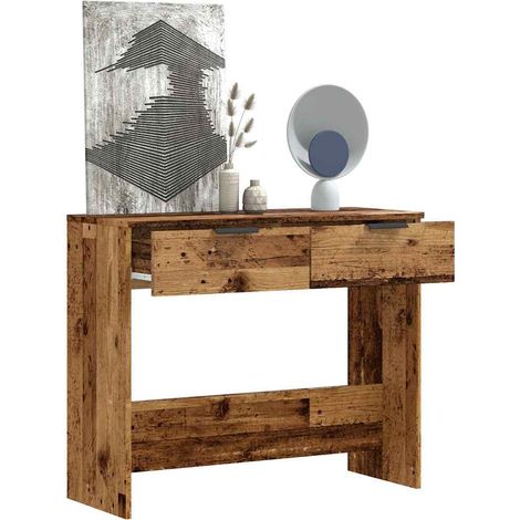 Konsolentisch Altholz-Optik 90x36x75 cm Holzwerkstoff