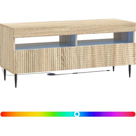 Maison Exclusive - LED-TV-Schrank Sonoma-Eiche Holzwerkstoff (1/5)