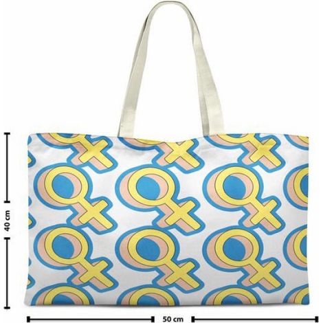 Tote bag - Bonamaison TRGCTB110351X5040 - Coton - Noir - 70 x 50 cm (1/2)