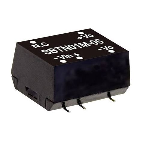MODULE CONVERTISSEUR CC/CC MEAN WELL SBTN01M-05 NBR. DE SORTIES: 1 X 200 MA 1 W 1 PC(S)