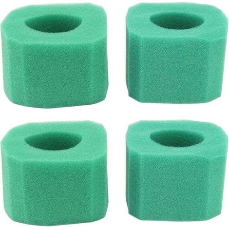 Lot de 4 cartouches filtrantes de rechange en mousse réutilisables durables et pratiques pour pompe de piscine (1/4)