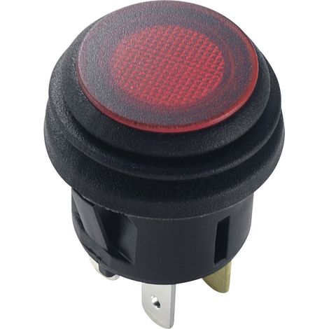 TRU COMPONENTS 1587919 TC-R13-527D2B Druckschalter 14 V/DC 20 A 1 x Ein/Aus rastend Rot   1 St.