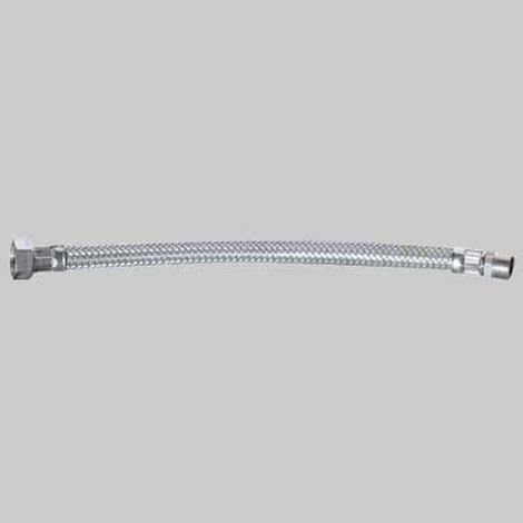 FLESSIBILE IN ACCIAIO INOX 3/8 M X 1/2 F - cm 30
