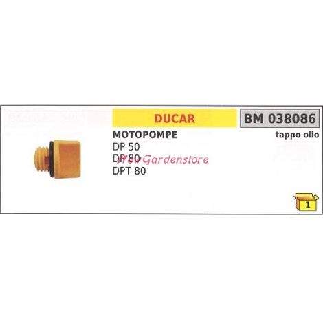 Tappo olio DUCAR motopompa DP 50 80 DPT 80 038086