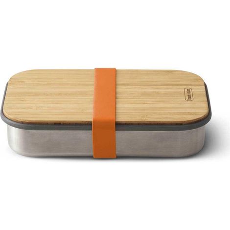 Black+Blum Scatola per Panini Arancio 900 ml Acciaio Bambù