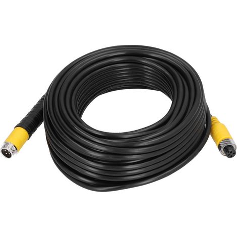 50ft 4Broche voiture Vidéo rallonge câble avec étanche Blindé pour CCTV Caméra de recul camion Remorque camping-car (1/5)