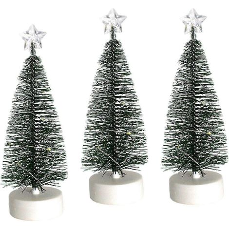 Set mit 3 Miniatur-Weihnachtsdekorationen aus Kunststoff für Partys-3pcs M