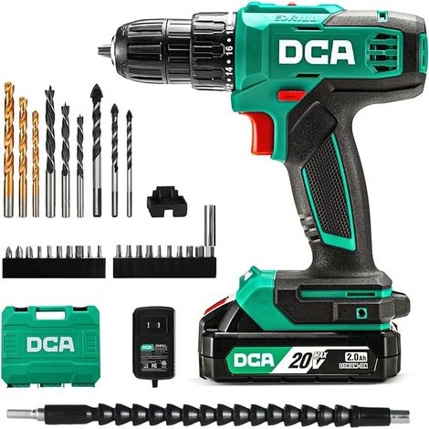 Cordless Drill Driver 20 V, 40 Nm, Chuck 10 mm, 2.0 Ah Battery (1/5)