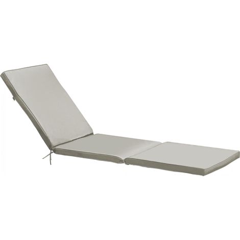 Coussin bain de soleil 186x53x5 cm – 100 % polyester – Épais et confortable – Fixation facile avec sangles – Solys