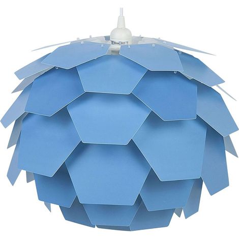 Lampadario Moderno Piccolo a Forma di Fiore in Plastica Colore Blu Segre Mini