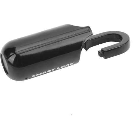 Serrure à empreintes digitales, antivol, sécurité, cadenas à empreinte digitale, Rechargeable par USB, pour étui à bagages (noir)