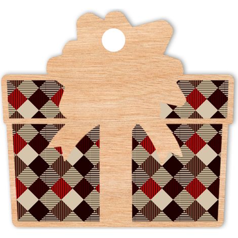 DECORAZIONI PER ALBERO DI NATALE IN LEGNO D48 regalo (1/3)